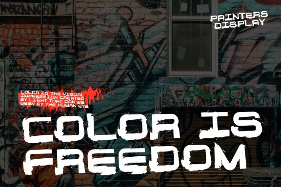 Painters Display - Graffiti Font