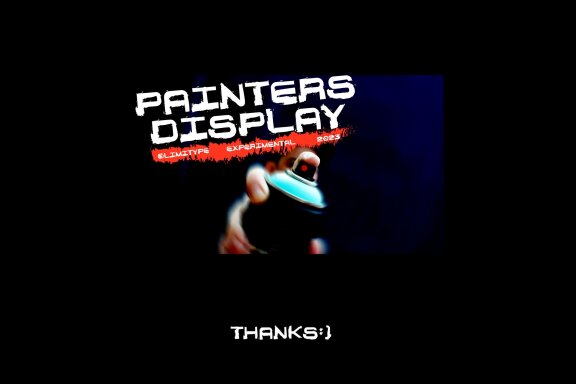 Painters Display - Graffiti Font