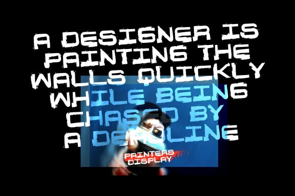 Painters Display - Graffiti Font