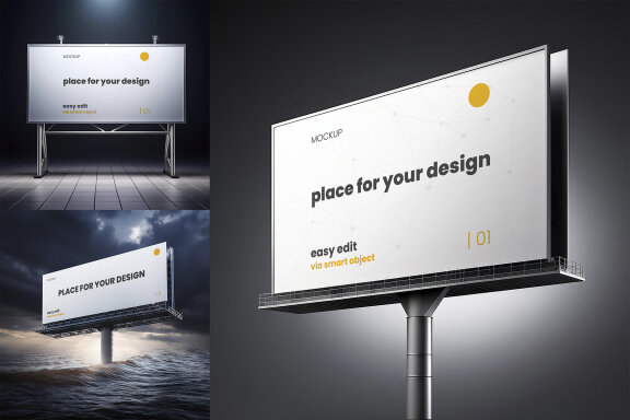Billboards isolated Mockups