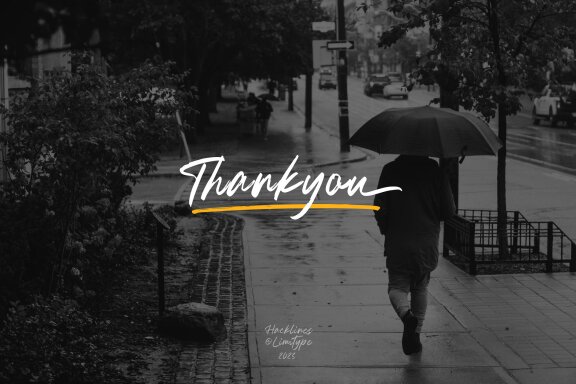 Hacklines - Handrawn Script Font