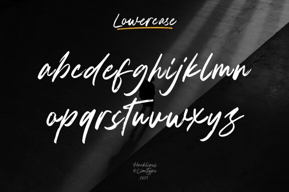 Hacklines - Handrawn Script Font