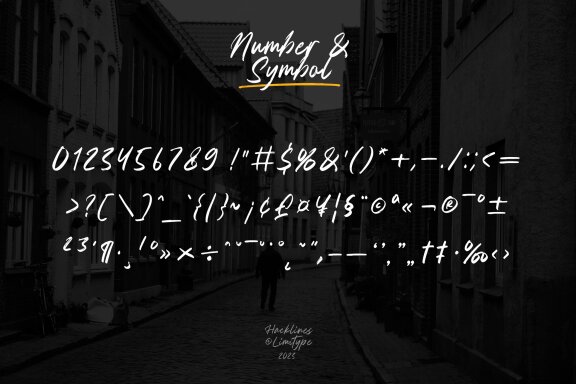 Hacklines - Handrawn Script Font