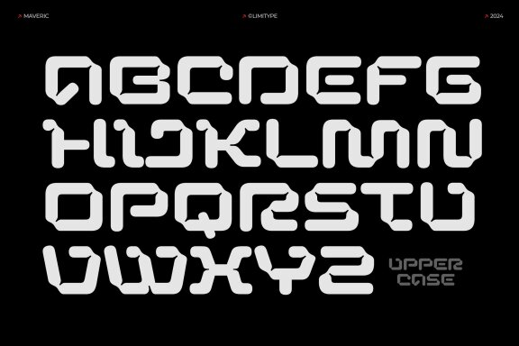 Maveric - Futuristic Font