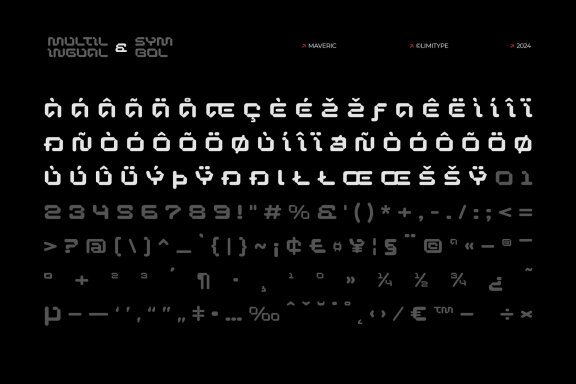 Maveric - Futuristic Font