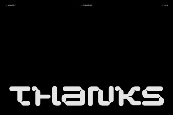 Maveric - Futuristic Font