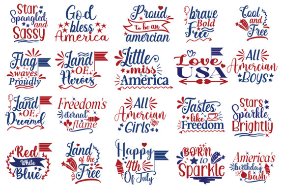 4th of July sublimation Bundle, 4th of July USA SVG Bundle