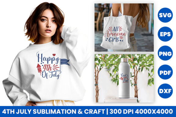 4th of July sublimation Bundle, 4th of July USA SVG Bundle