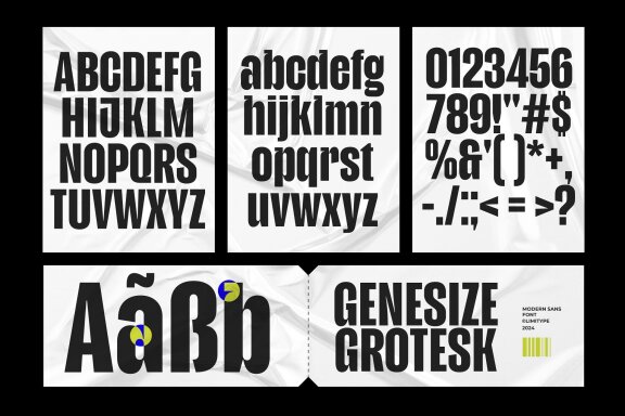 Genesize Grotesk - Condensed Font