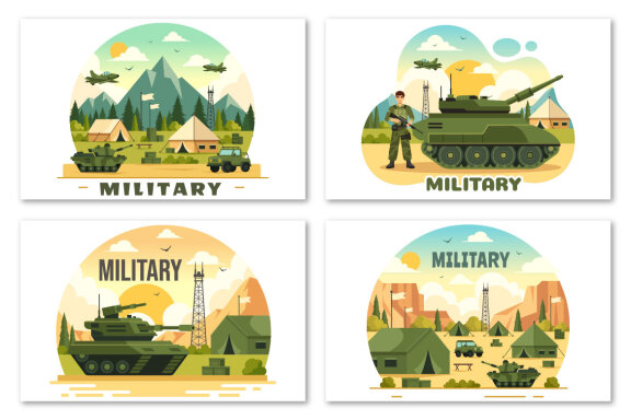 13 Military Army Force Illustration