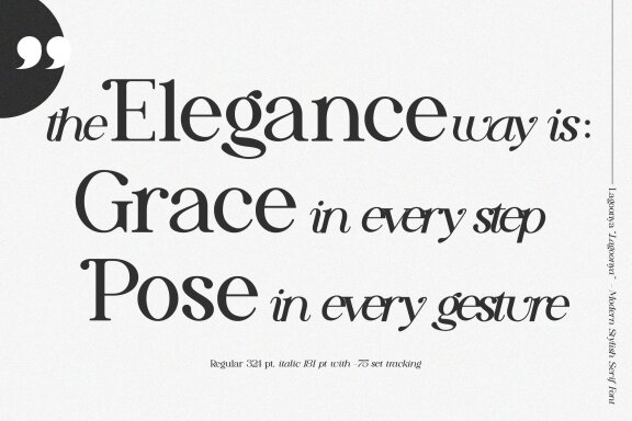 Lagoonya | Modern Stylish Serif