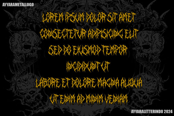 KRANGKENG | DEATH METAL FONT