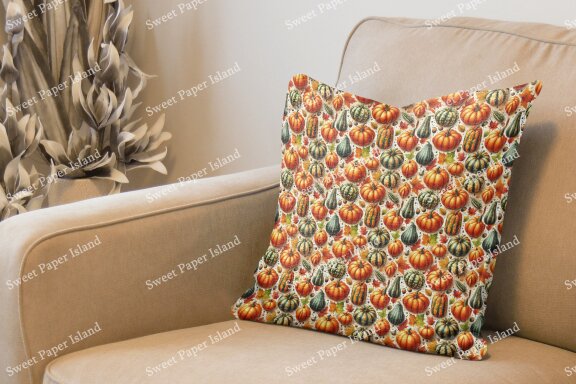 6 FREE Digital Papers Patterns - Pumpkins