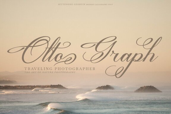 Bittenong Cenduin | Modern Calligraphy Font