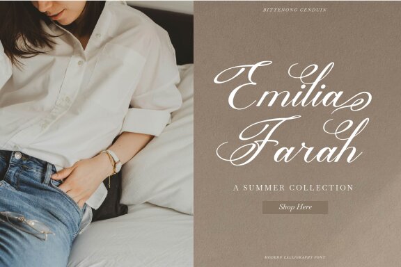 Bittenong Cenduin | Modern Calligraphy Font