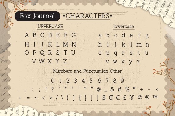 Fox Journal Font