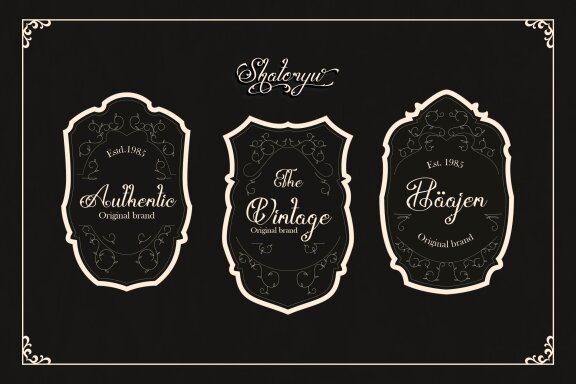 Shatoryu | Tattoo Script Font