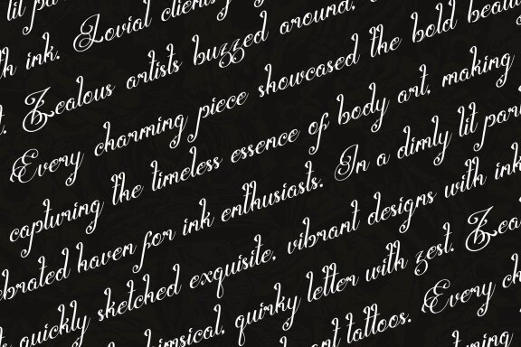 Shatoryu | Tattoo Script Font