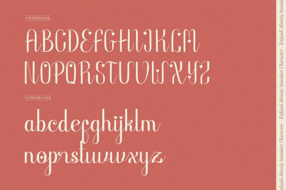 Enfiyali Alovelly | Love Modern Script
