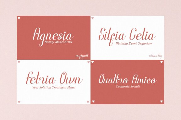 Enfiyali Alovelly | Love Modern Script
