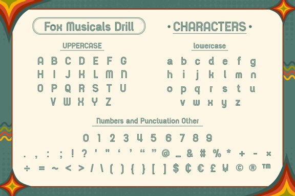 Fox Musicals 4 Font Styles