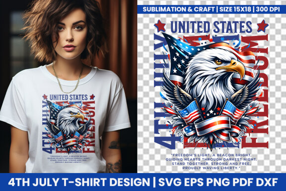 4th of July t-shirt SVG, 4th of July Sublimation t-shirt PNG