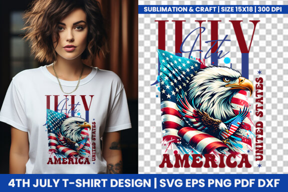 4th of July t-shirt SVG, 4th of July Sublimation t-shirt PNG