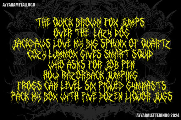 SLOWDEATH | DEATH METAL FONT