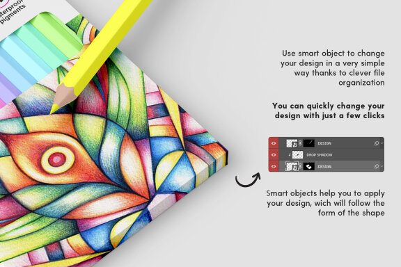 Pencil Box Mockup Set