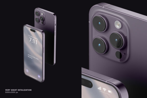IPhone 14 Pro Max Mockup Set