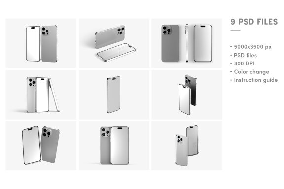 IPhone 14 Pro Max Mockup Set