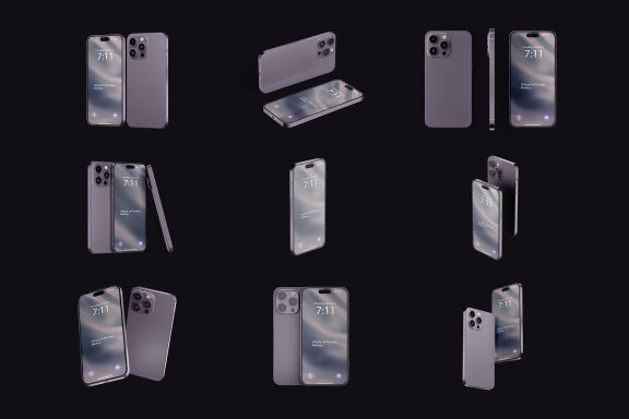 IPhone 14 Pro Max Mockup Set