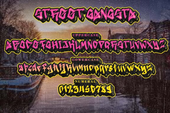 Street Gangsta FREE Graffiti Font