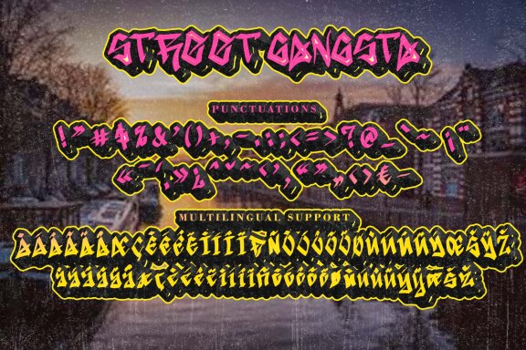 Street Gangsta FREE Graffiti Font