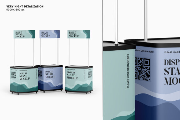 Display Stand Mockup Set