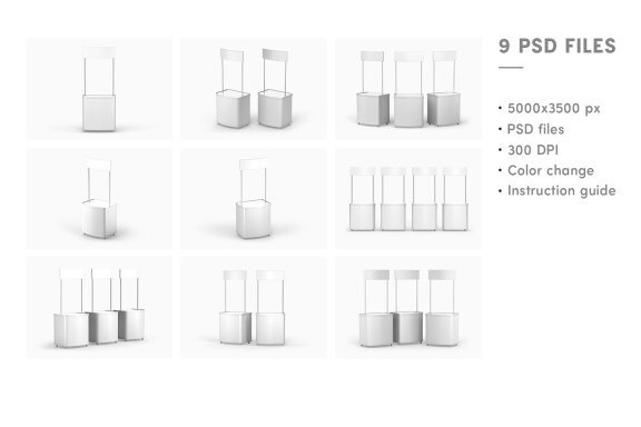 Display Stand Mockup Set
