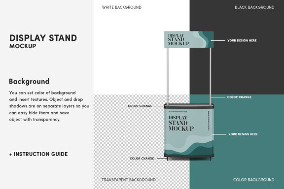 Display Stand Mockup Set
