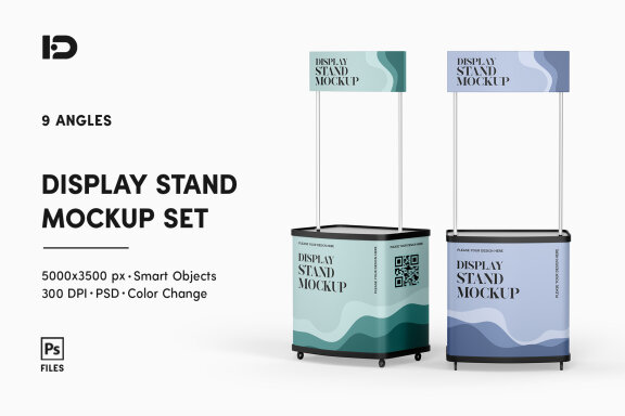 Display Stand Mockup Set