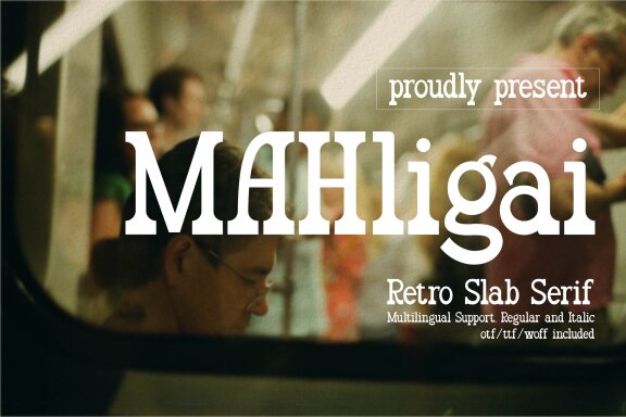Mahligai | Retro Slab Serif