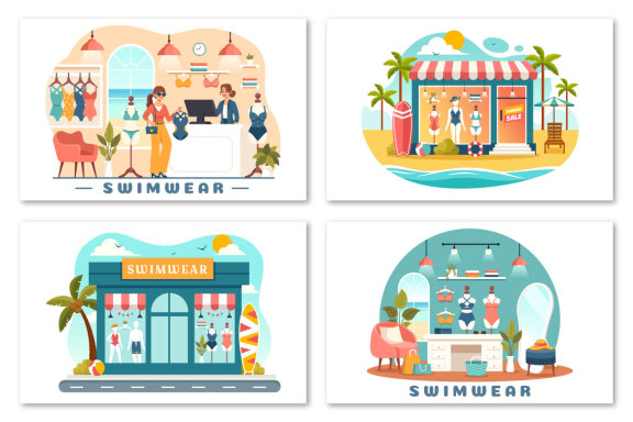 10 Swimwear Illustration