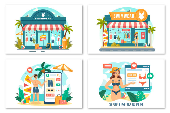 10 Swimwear Illustration