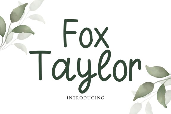 Fox Taylor Font