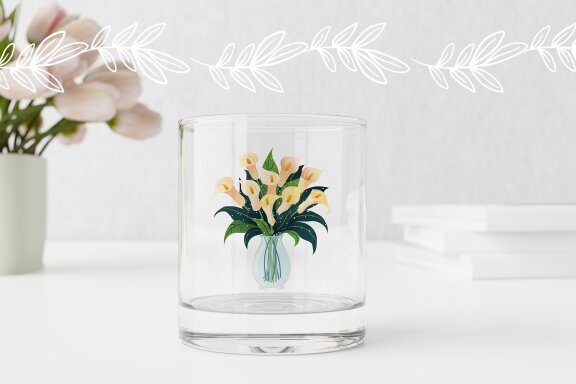 10 Cartoon Flower Bouquets Set