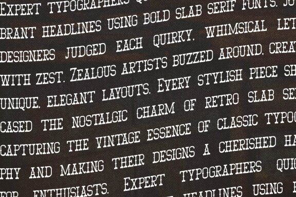 Volemik | Retro Slab Serif Font