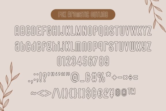 Fox Aromatic Font Duo