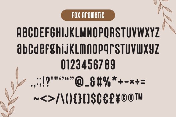 Fox Aromatic Font Duo