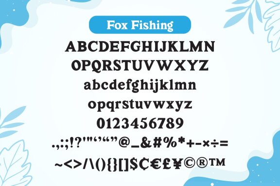 Fox Fishing Font