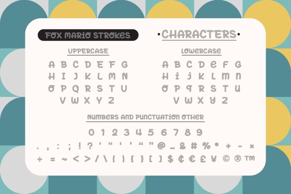 Fox Mario Font Trio