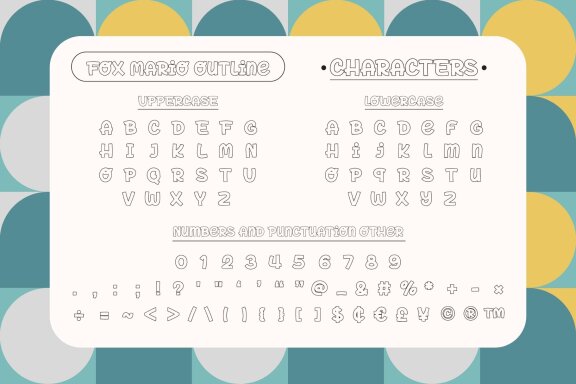Fox Mario Font Trio