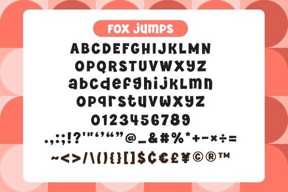 Fox Jumps Font Trio